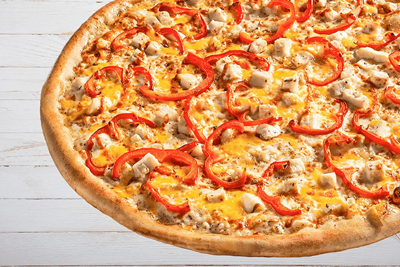 BBQ Chicken Bacon Feast pizza at Freshslice Pizza Saskatoon